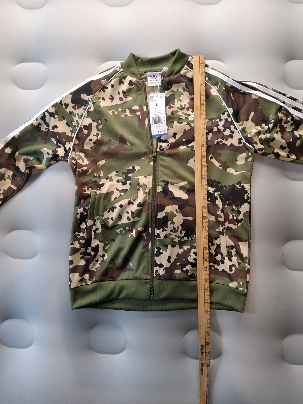 adidas Camo Track Jacket in Olive Green and Brown